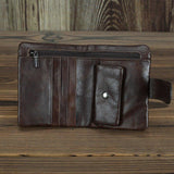 Woosir Vintage Cowhide Brushed Leather Wallet - Woosir