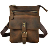 Woosir Vintage Genuine Leather 8 Inch Messenger Bag - Woosir