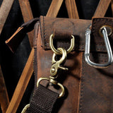 Woosir Vintage Genuine Leather Dual-Use Messenger Shoulder Bag - Woosir