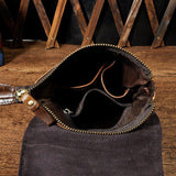 Woosir Vintage Genuine Leather Dual-Use Messenger Shoulder Bag - Woosir
