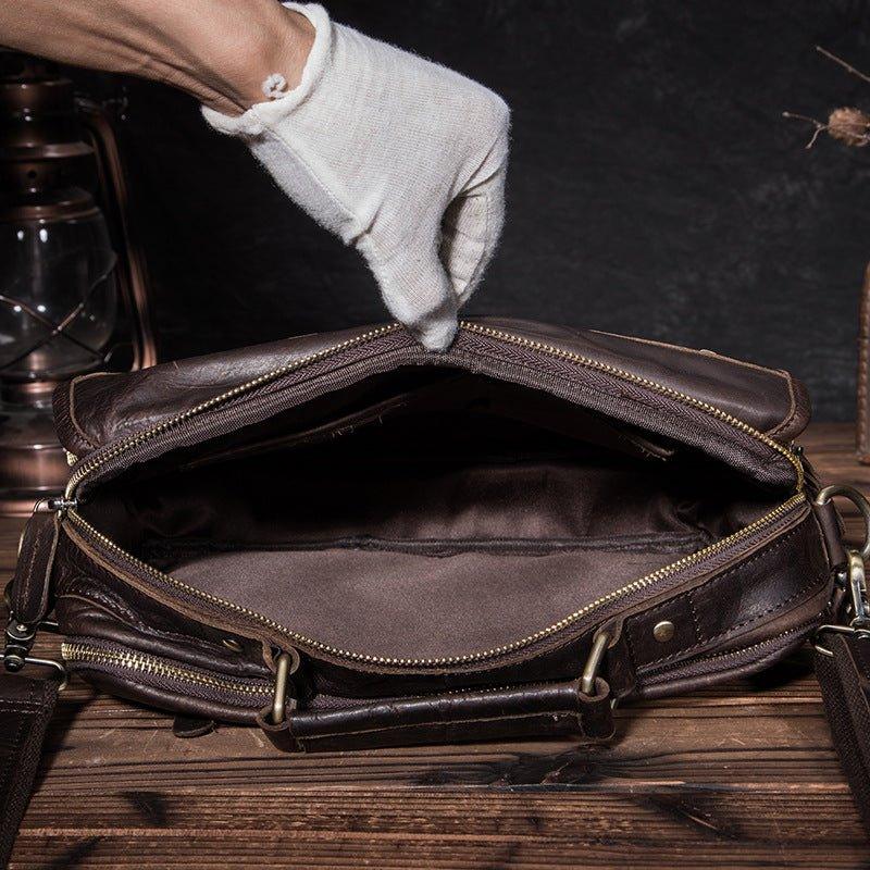 Woosir Vintage Genuine Leather Large Messenger Bag - Woosir