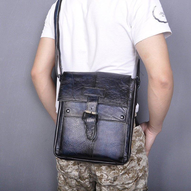 Woosir Vintage Genuine Leather Messenger Bag for Men - Woosir