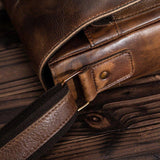 Woosir Vintage Genuine Leather Messenger Bag for Men - Woosir