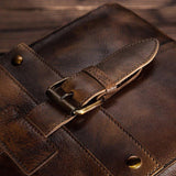 Woosir Vintage Genuine Leather Messenger Bag for Men - Woosir