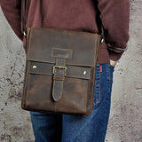 Woosir Vintage Genuine Leather Messenger Bag for Men - Woosir