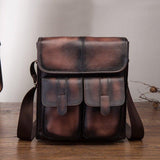 Woosir Vintage Genuine Leather Messenger Shoulder Bag - Woosir