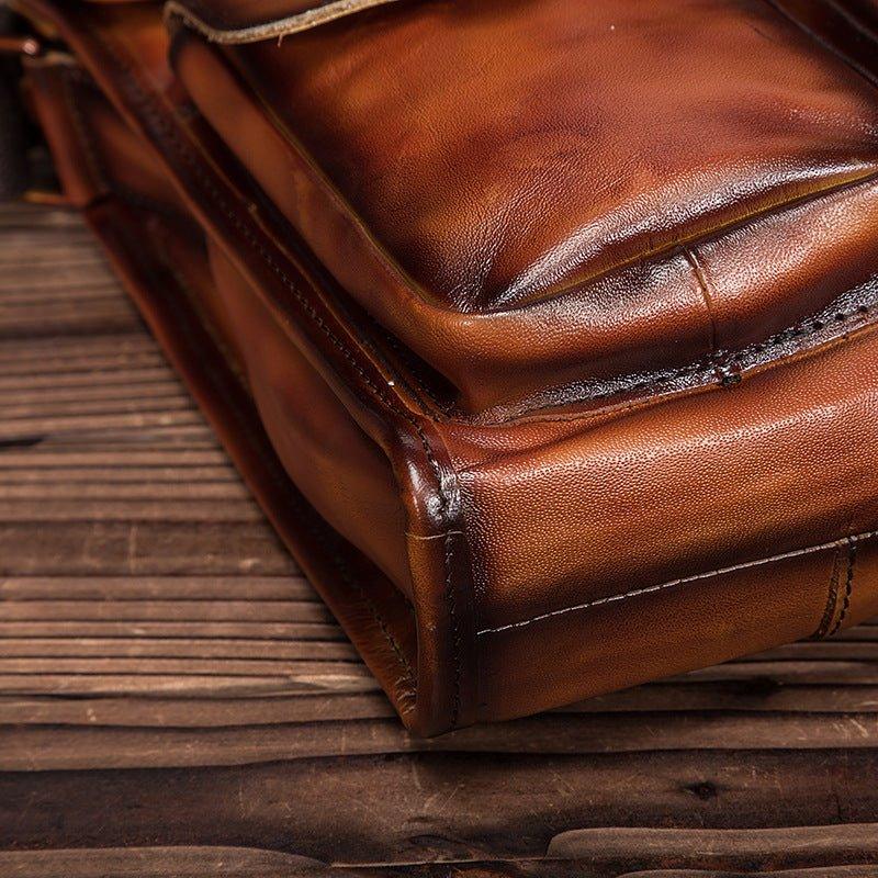 Woosir Vintage Genuine Leather Messenger Shoulder Bag - Woosir