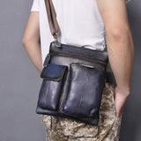 Woosir Vintage Genuine Leather Shoulder Bag for Men - Woosir