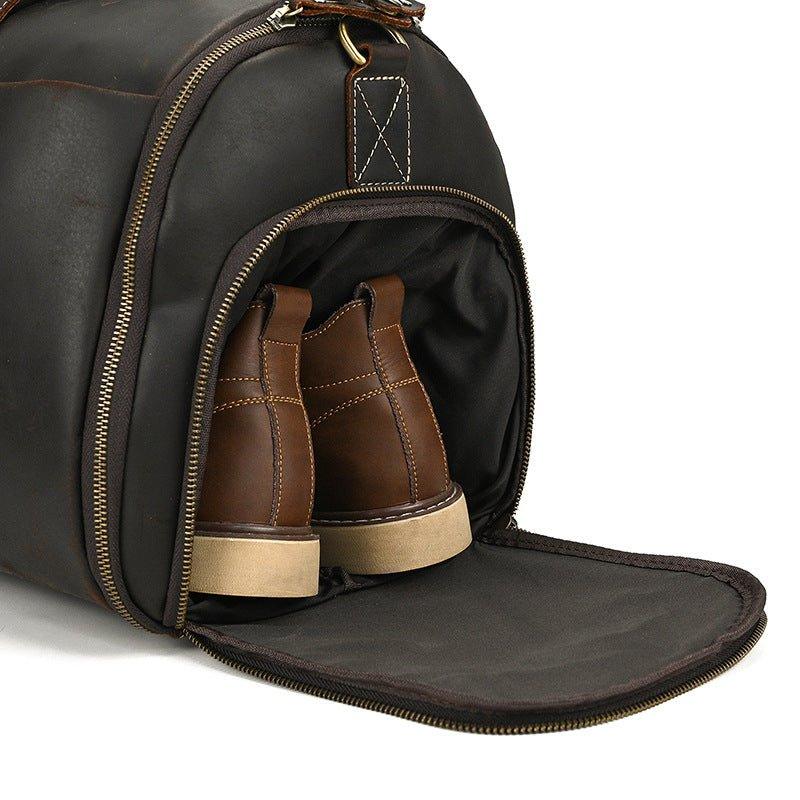 Woosir Mens Leather Garment Bag for Travel Business - Woosir