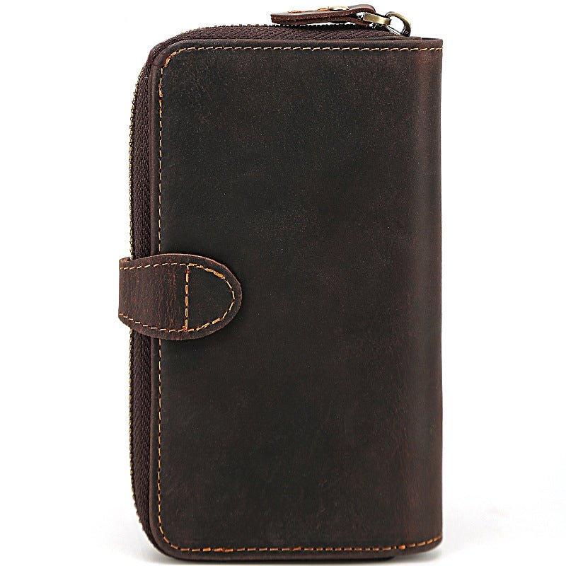 Woosir Vintage Leather Long Wallets for Men - Woosir