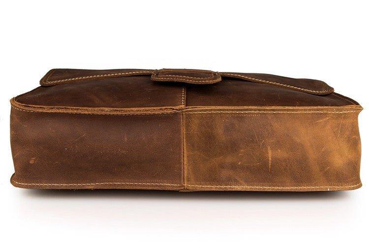 Woosir Vintage Leather Shoulder Bag Mens - Woosir