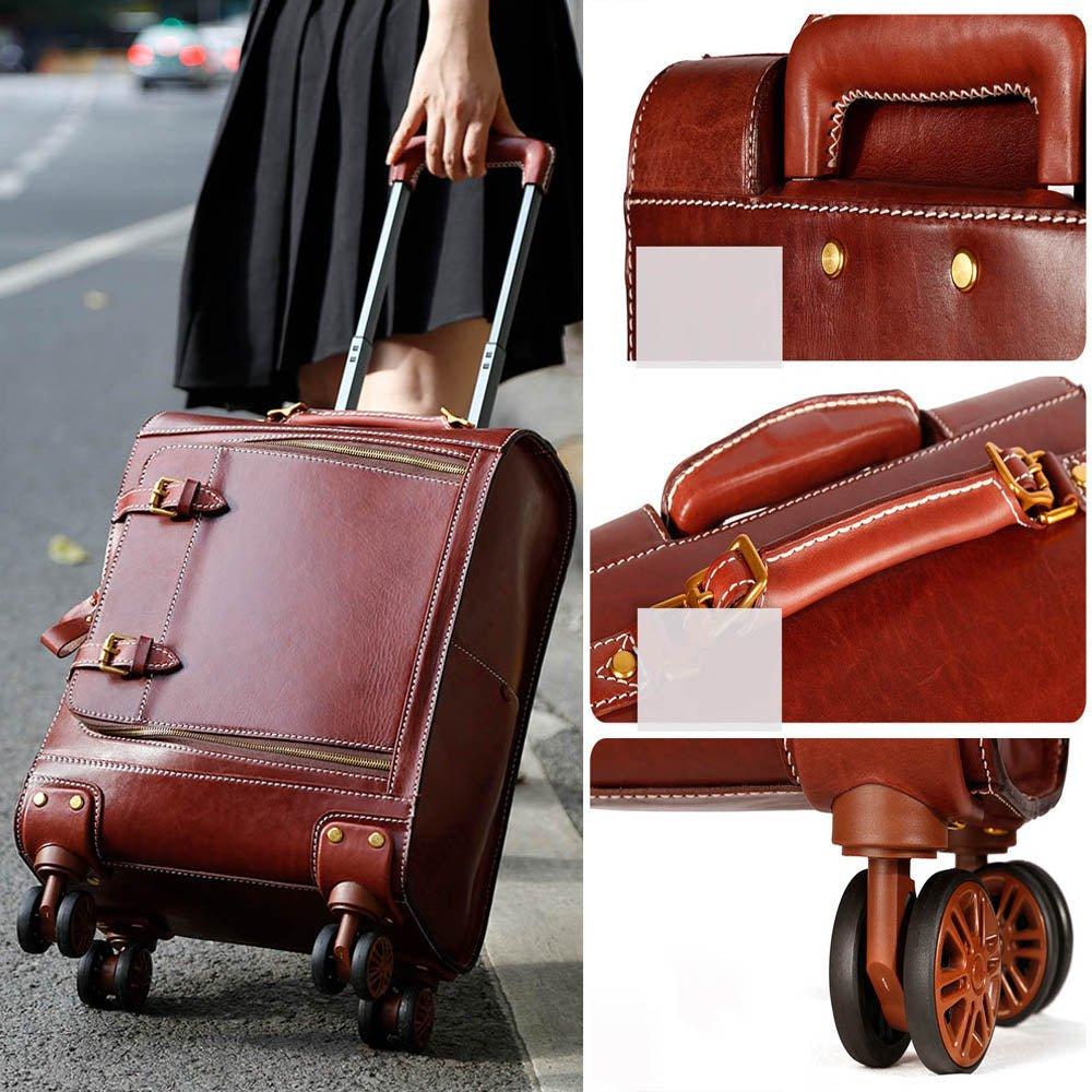 Vintage Leather Suitcase - Woosir