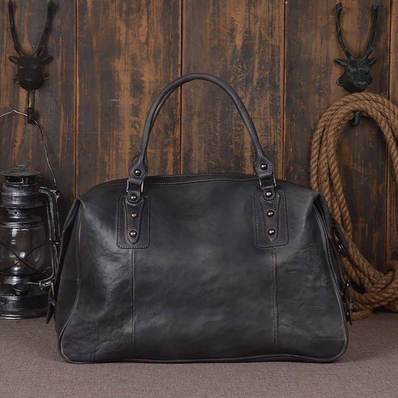 Woosir Vintage Leather Travel Bag Mens/ Womens