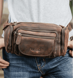 Woosir Vintage Leather Waist Bag for Men - Woosir