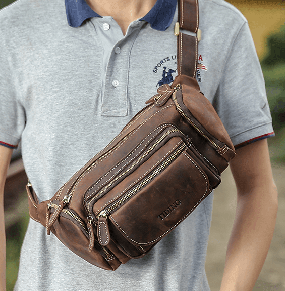 Leather Waist Bag Manufacturer,Leather Waist Bag Exporter from Rajasthan  India