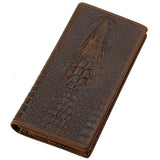 Woosir Vintage Look Genuine Leather Long Wallet Mens - Woosir