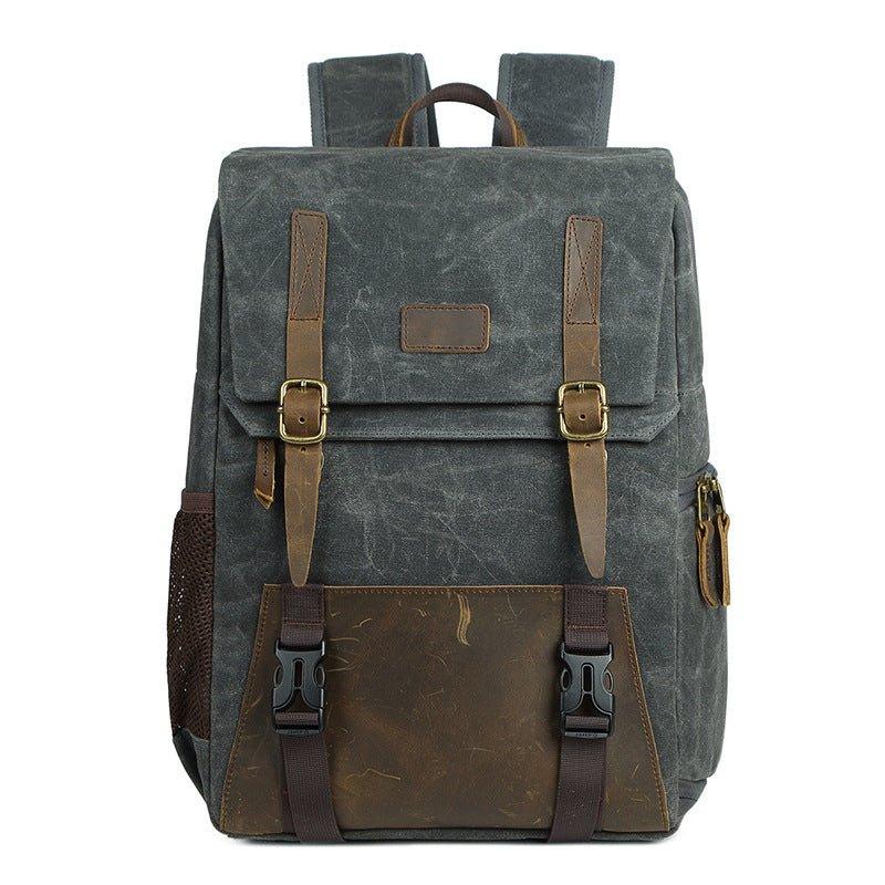 backpack with laptop sleeve waterproof Woosir Waterproof Camera Backpack with Laptop Compartment, Grey