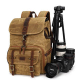 Woosir Waterproof Canvas Photography Men Travel Backpacks - Woosir