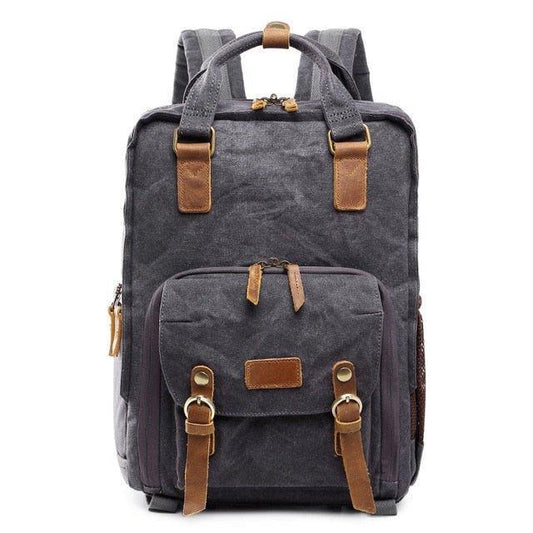 Woosir Waterproof Waxed Canvas Camera Backpack - Woosir