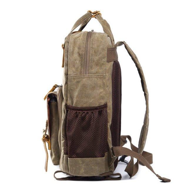 Woosir Waterproof Waxed Canvas Camera Backpack - Woosir