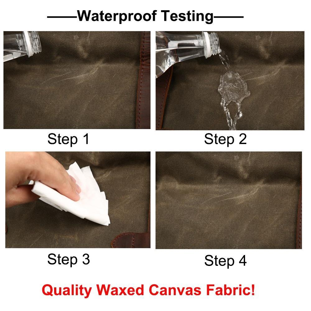Woosir Waterproof Waxed Canvas Bag Camera Backpack - Woosir