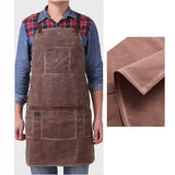 Woosir Waxed Canvas And Leather Apron - Woosir