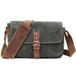 Woosir Waxed Canvas Camera Messenger Bag Men Women - Woosir