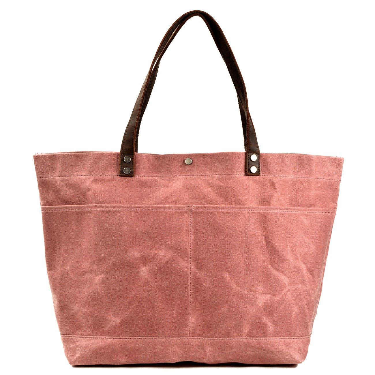Pink Shoulder Tote Bag, Bag Woman Canvas Pink