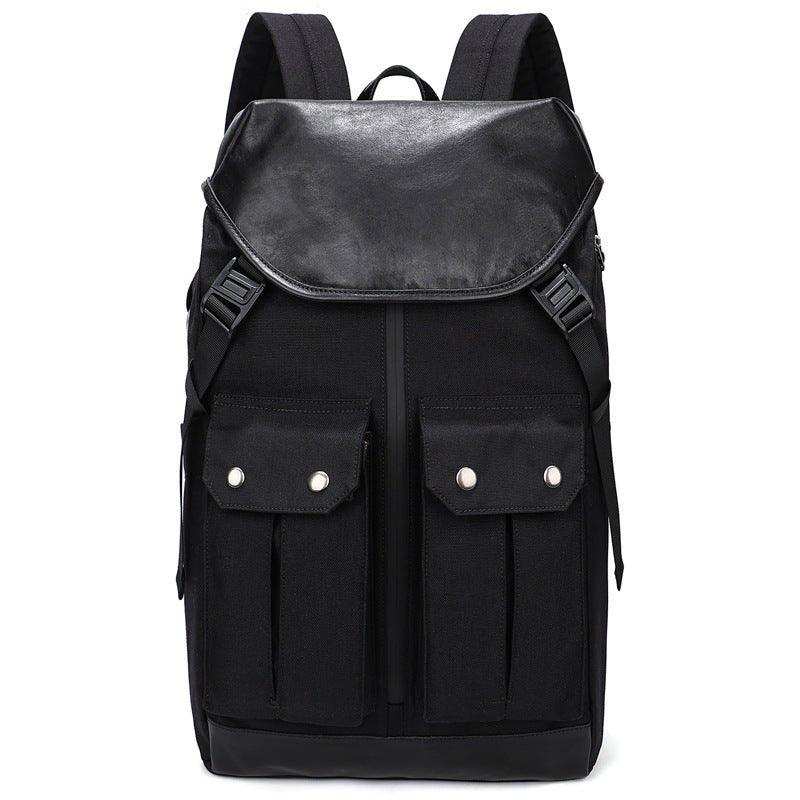 backpack for weekend travel Mens Travel Backpack with Trolley Sleeve, Black
