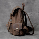 Woosir Women Backpack Leather Brown - Woosir
