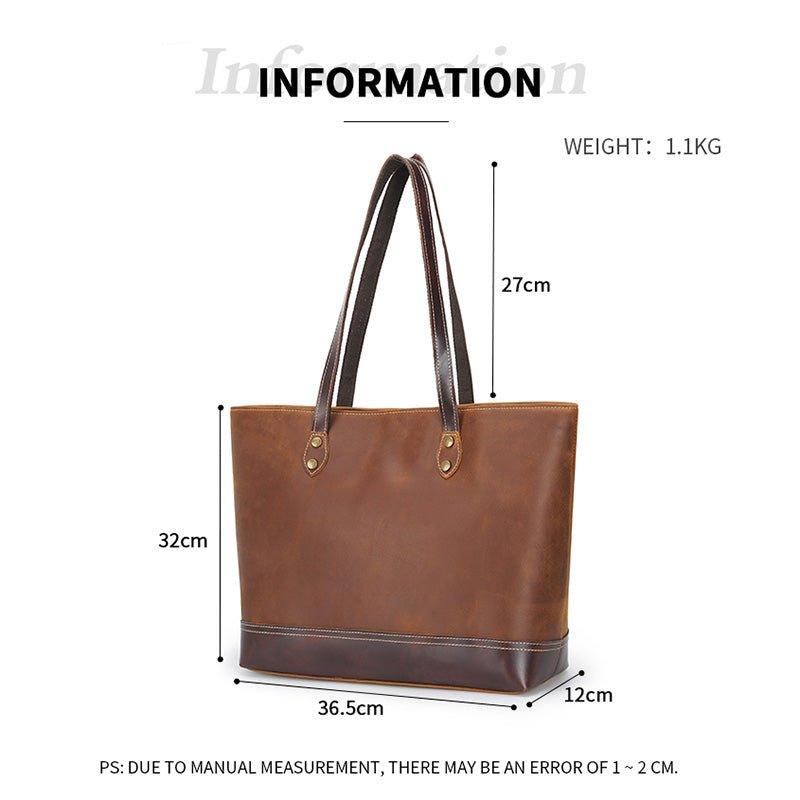 Woosir Women Leather Designer Tote Bag for work - Woosir