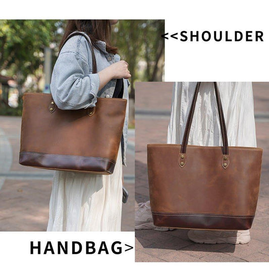 Woosir Women Leather Designer Tote Bag for work - Woosir