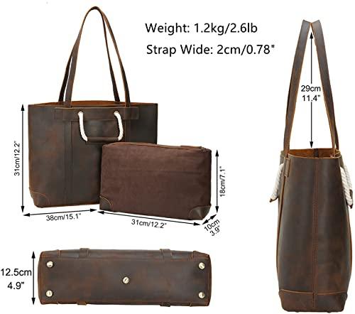 Woosir Women Vintage Shoulder Leather Handbag - Woosir