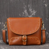 Woosir Women's Crossbody Messenger Bag Leather Handmade - Woosir